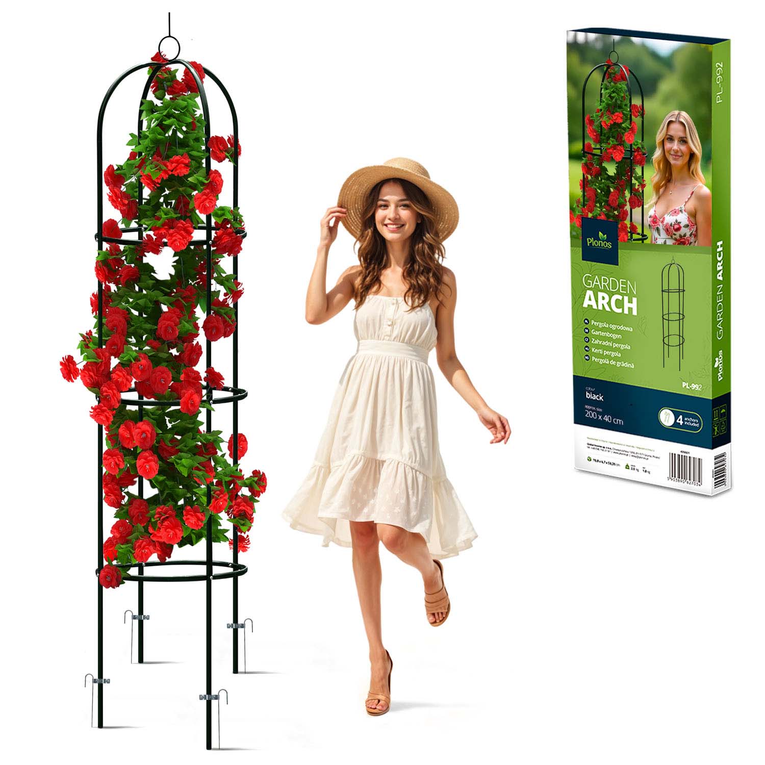 200 cm stulpų sodo pergola PL-992