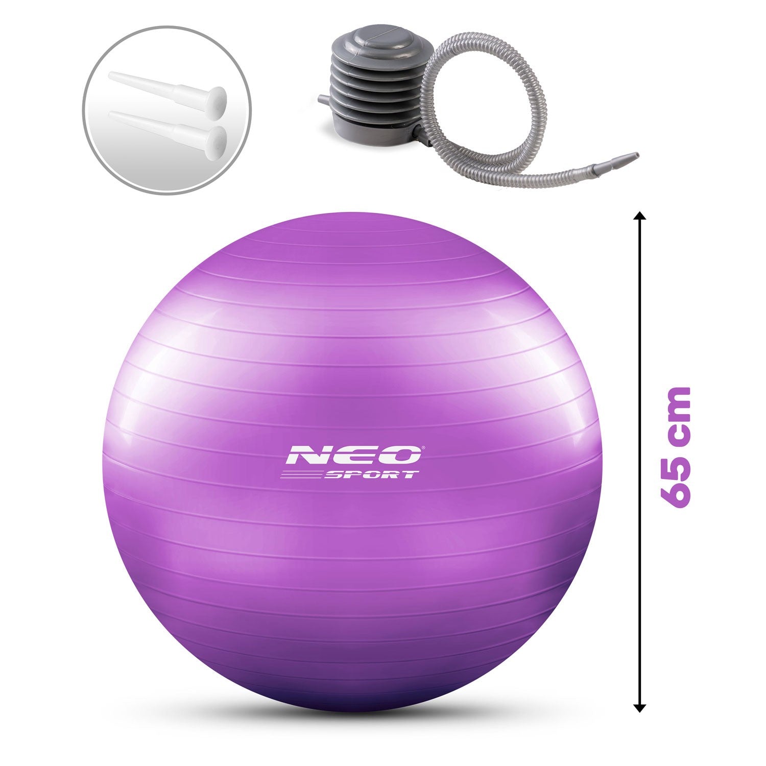 65 cm NS-951 violetinis treniruoklių kamuolys