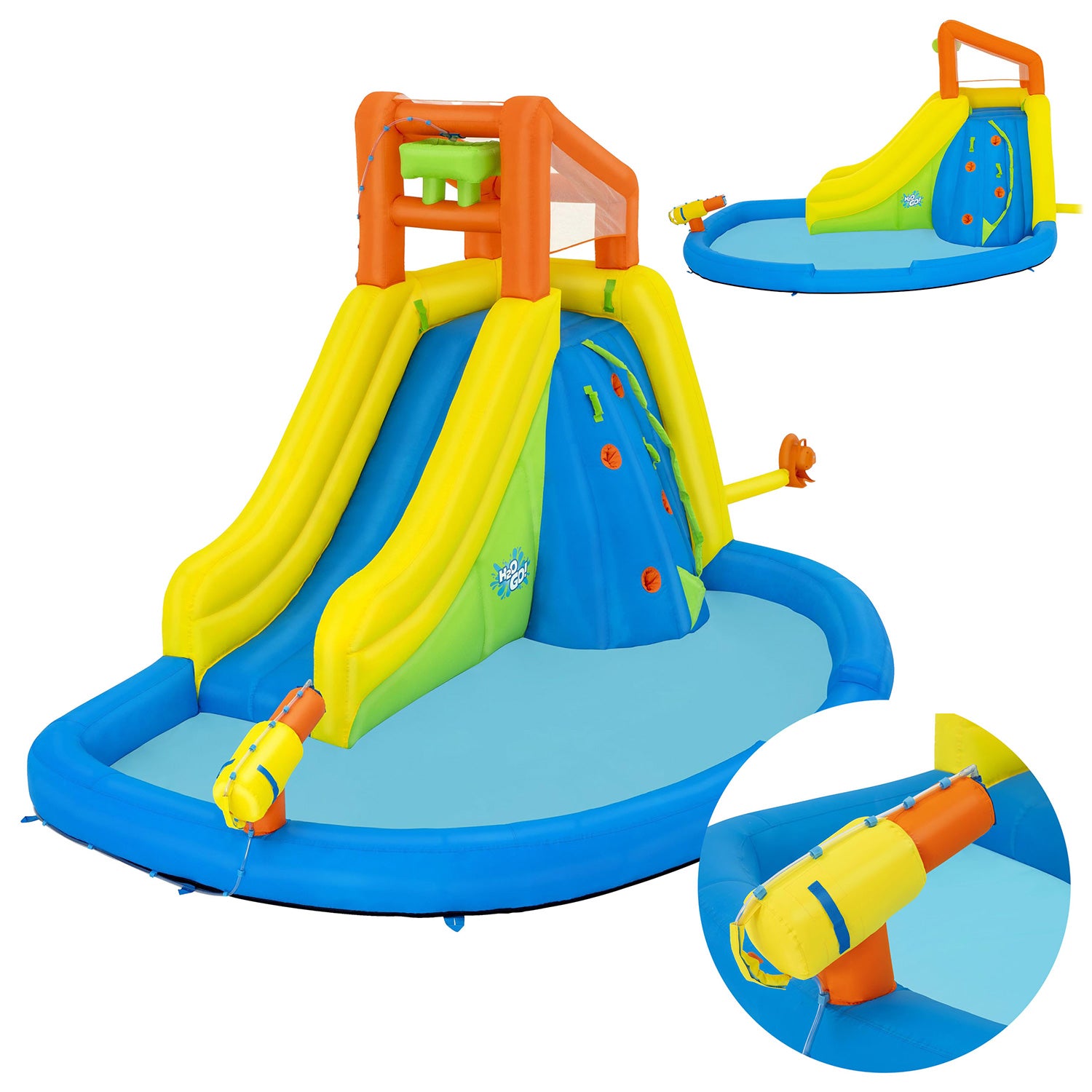 "Mega Park" pučiama žaidimų aikštelė 435 x 286 x 267 cm "Bestway" 53478