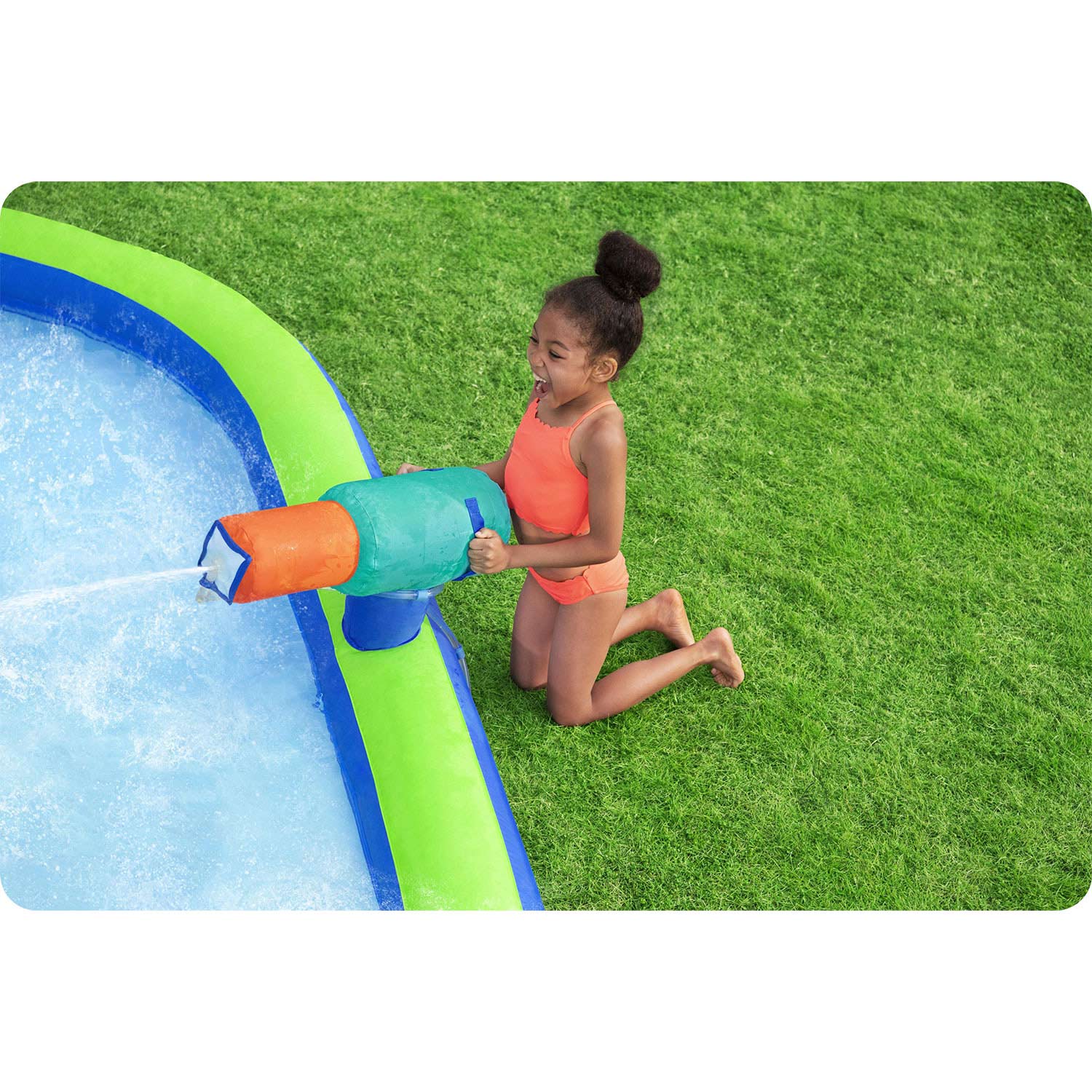 Drebėjimo žaidimų aikštelė Mega Park 365 x 320 x 270 cm Bestway 53408