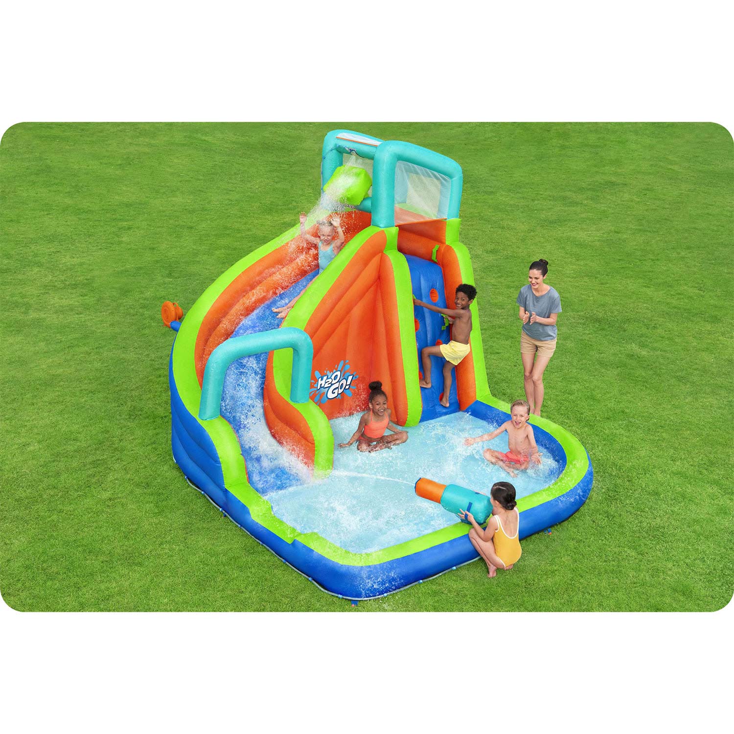 Drebėjimo žaidimų aikštelė Mega Park 365 x 320 x 270 cm Bestway 53408