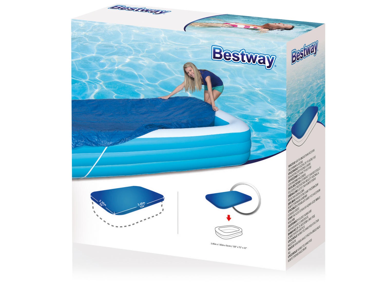 305 x 183 cm Bestway 58108 baseino dangtelis