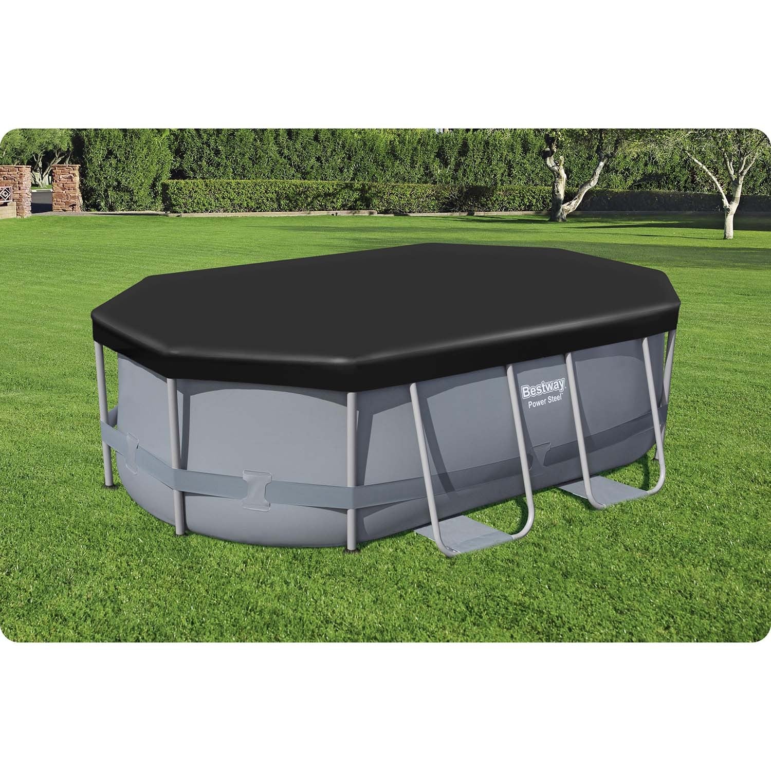 Ovalinio stogo baseino dangtelis 300 x 200 x 84 cm Bestway 58424