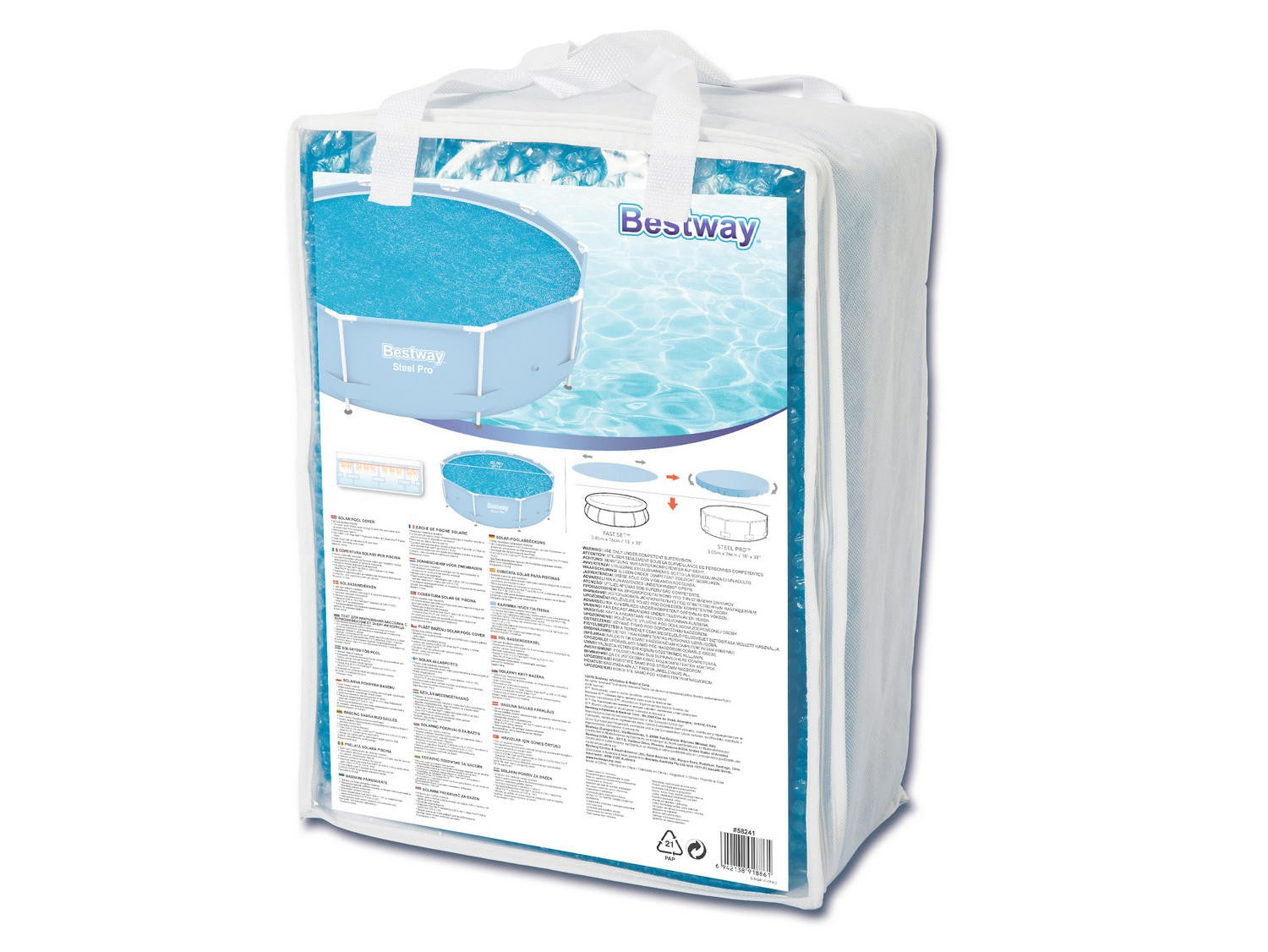 305 cm stogo baseino saulės stogo dangtelis Bestway 58241