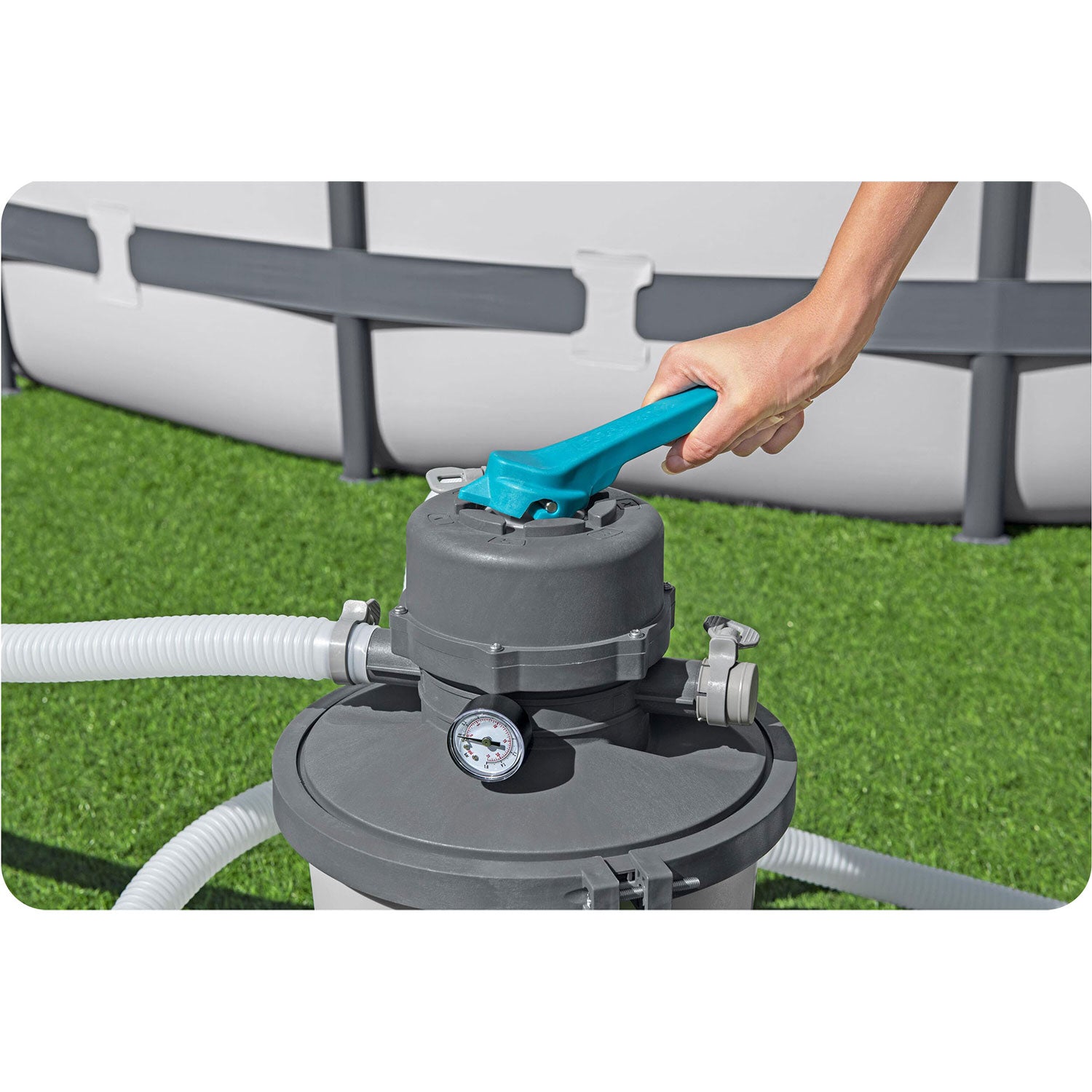 3596 l/h smėlio siurblys + 25 kg Bestway smėlio