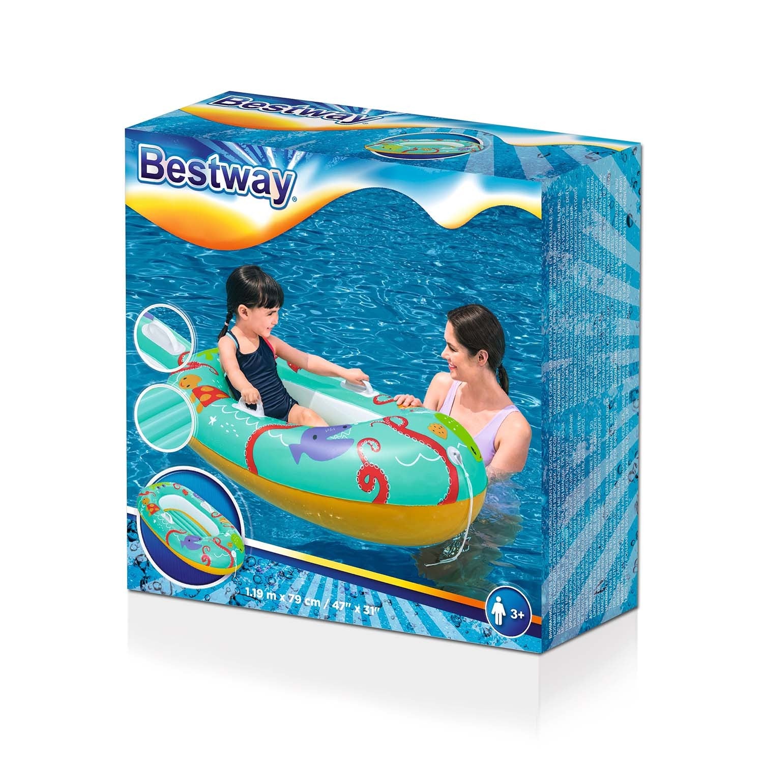 119 x 79 cm plūduriuojančios paplūdimio valties Bestway 34009