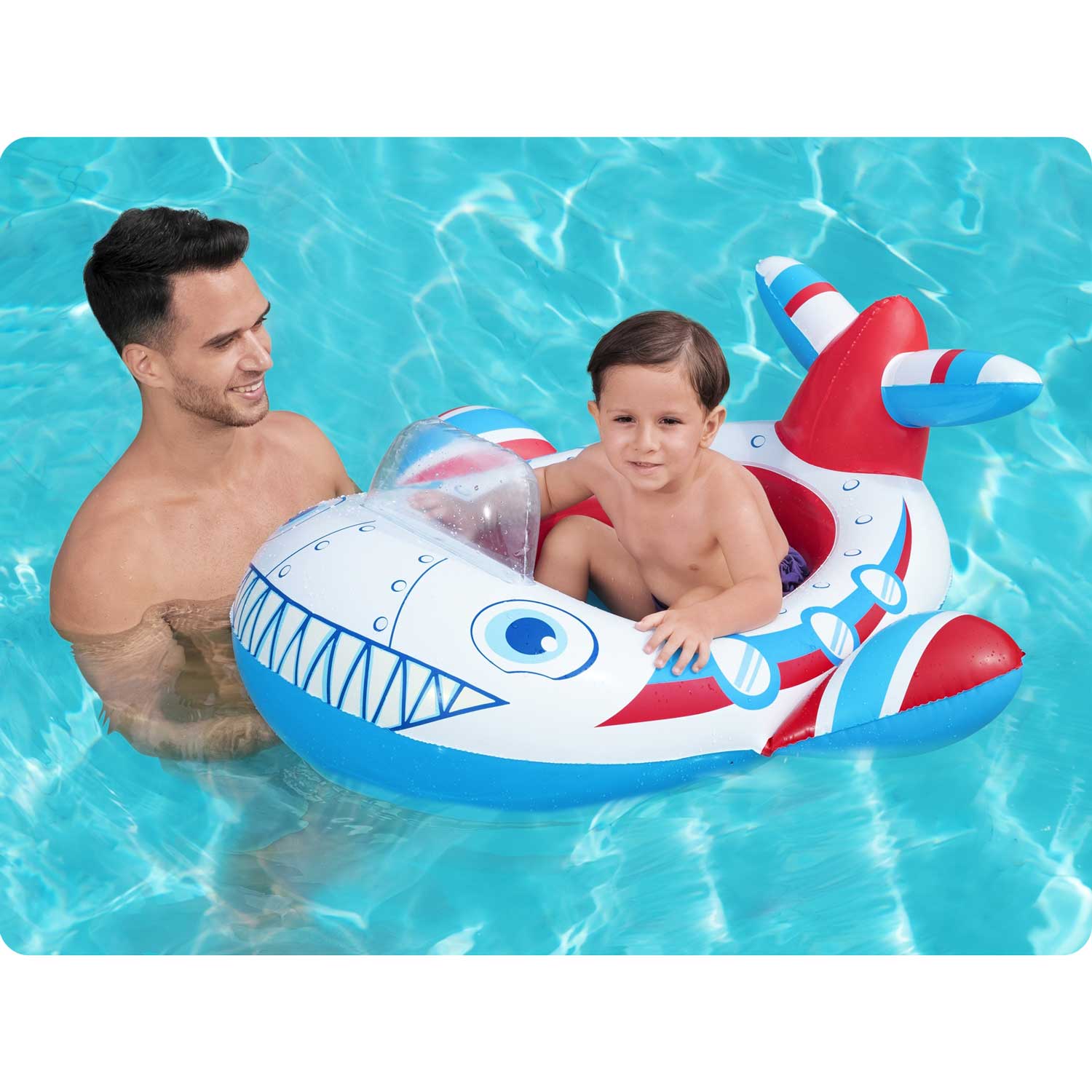 Plokštinis laivas lėktuvas 109 x 97 cm Bestway 34169