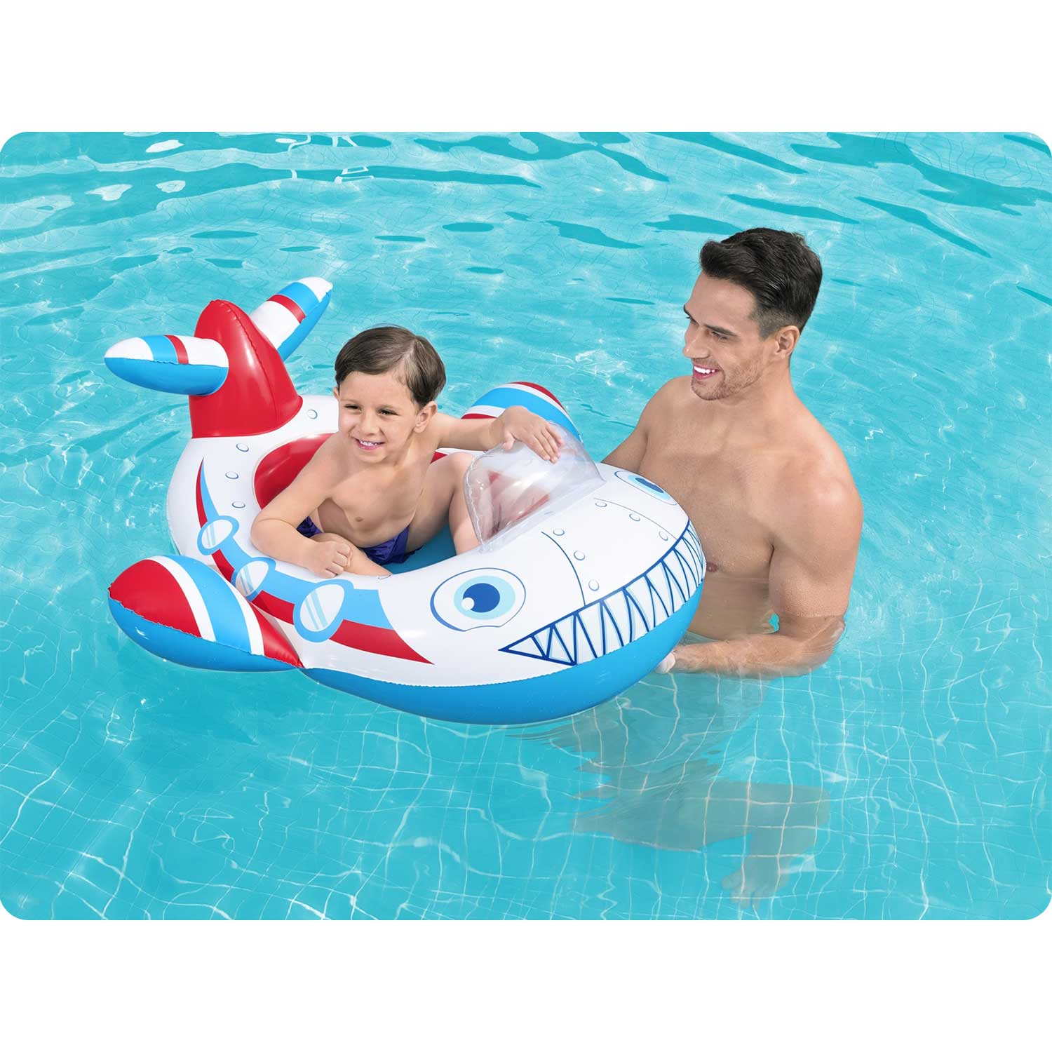 Plokštinis laivas lėktuvas 109 x 97 cm Bestway 34169