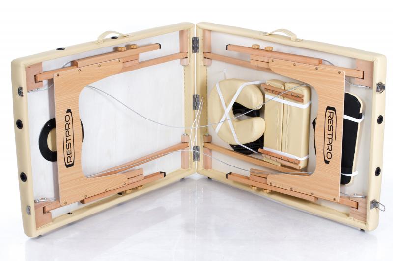 RESTPRO® Classic-2 bežo spalvos masažo stalas