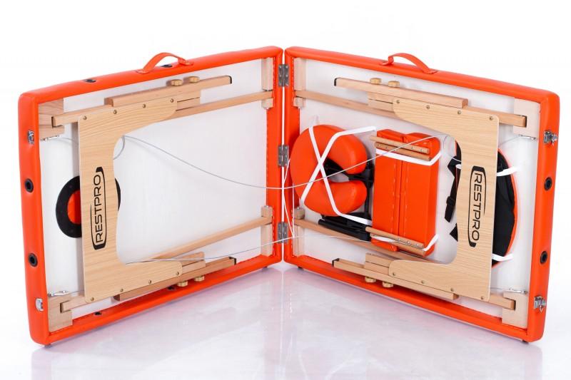 RESTPRO® Classic-2 oranžinis masažo stalas