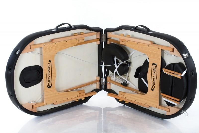 RESTPRO® VIP OVAL 2 BLACK masažo stalas