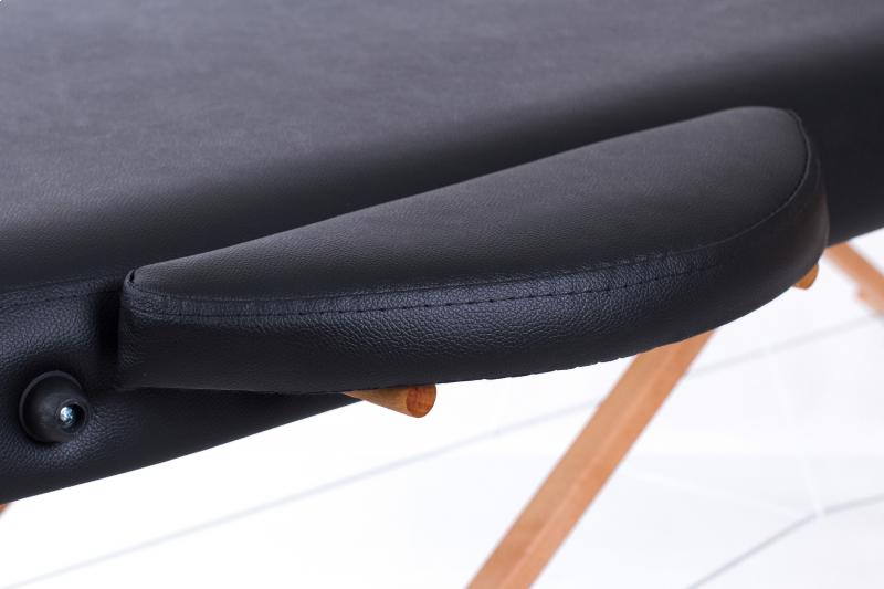 RESTPRO® Classic Oval 3 Black nešiojamas masažo stalas