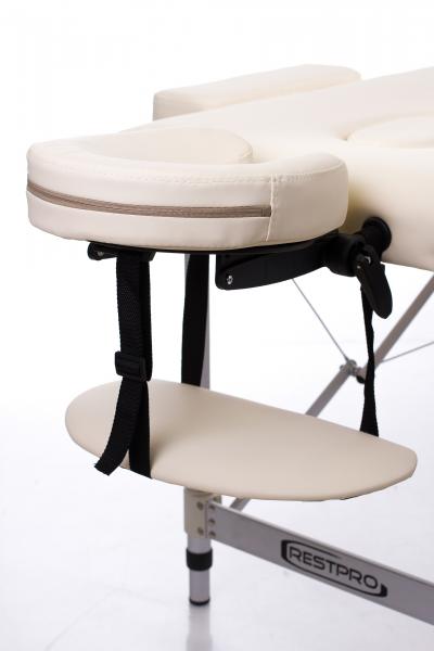 RESTPRO® ALU 2 (M) kreminis nešiojamas masažo stalas