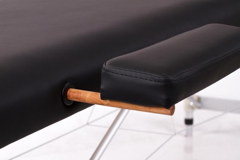 RESTPRO® ALU 2 (M) juodas nešiojamas masažo stalas