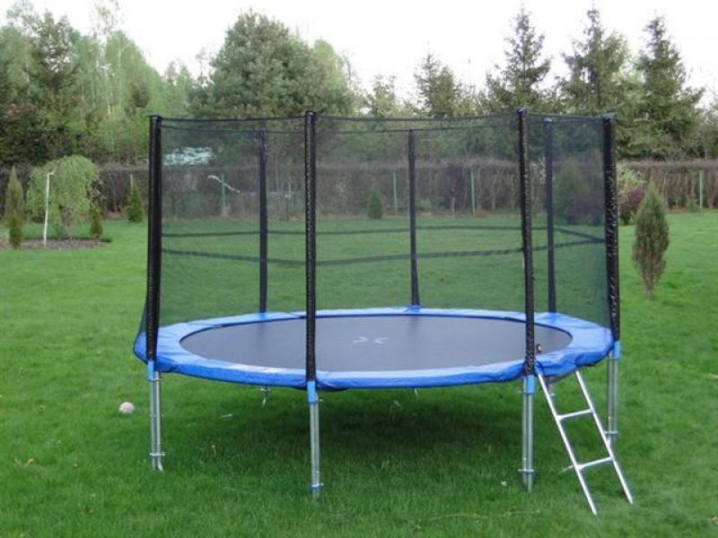 427 cm trampolinas su saugos tinklu ir kopėčiomis 14 pėdų (4,27 m)