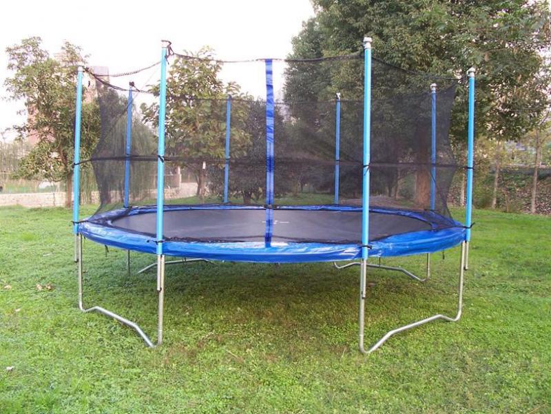 427 cm trampolinas su saugos tinklu ir kopėčiomis 14 pėdų (4,27 m)