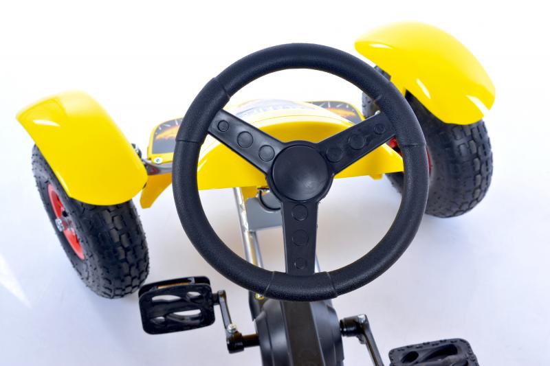 Velokart (Velomobile) Go-Kart F618 geltonas (4-10 metų)