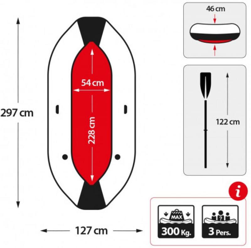 Intex Mariner 3 BOAT SET (297x127x46)