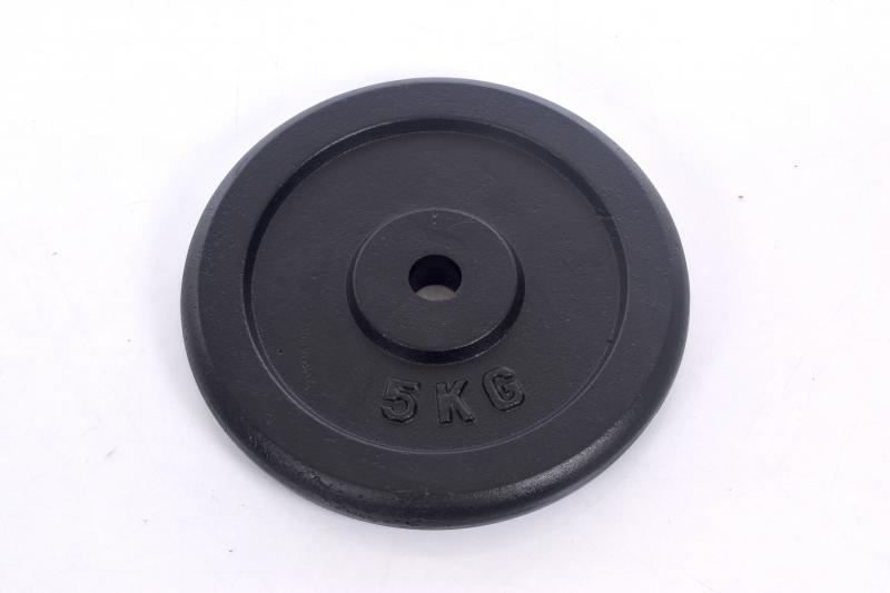 Stalo svorio diskas barbelėms ir manteliams (plaketa) 5 kg (31,5 mm)