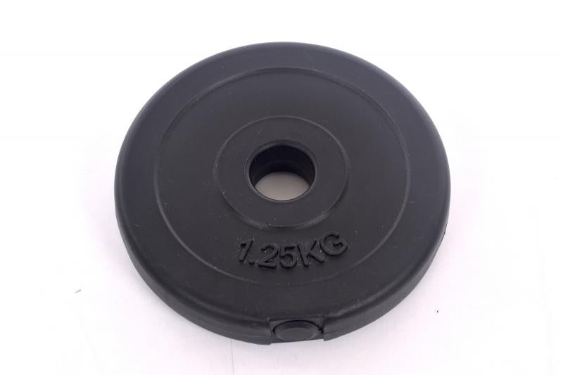 Vinilo svorio diskas barbelėms ir manteliams (plaketa) 1,25 kg (31,5 mm)