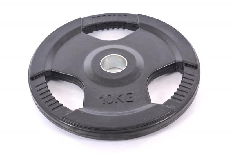 Olimpinis guminis svorio diskas 10 kg (50 mm)