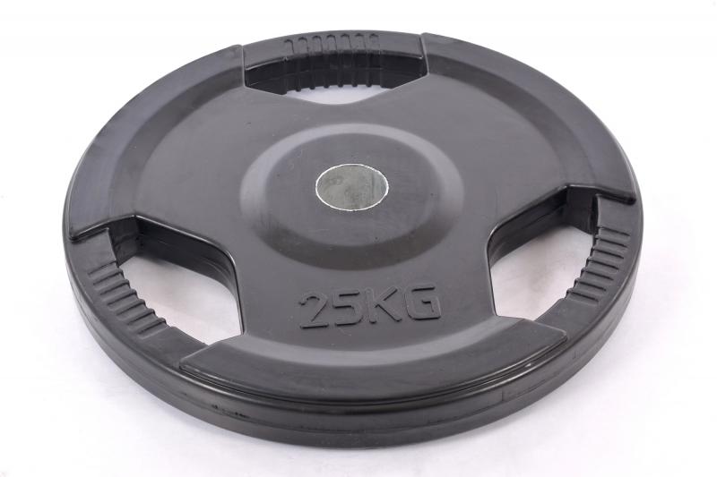Olimpinis guminis svorio diskas 25 kg (50 mm)