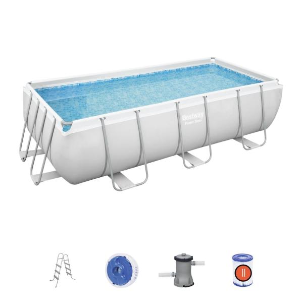 Bestway Power Steel 404x201x100 cm su filtravimo siurbliu ir priedomis (56441)