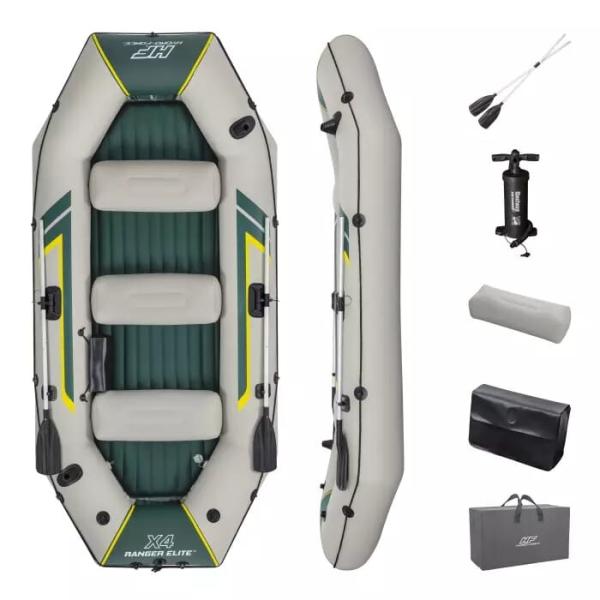4 vietų pripučiamasis laivas Bestway Ranger Elite X4 Raft, 320x148x47 cm, 65157