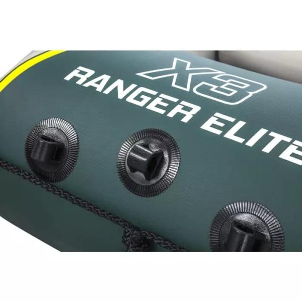 Trivietė pripučiama valtis "Bestway Ranger Elite X3 Raft", 295x130x46 cm, 65160