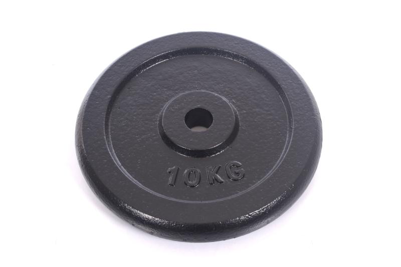 Geležies svorio diskas barbelėms ir manteliams (plaketa) 10 kg (31,5 mm)