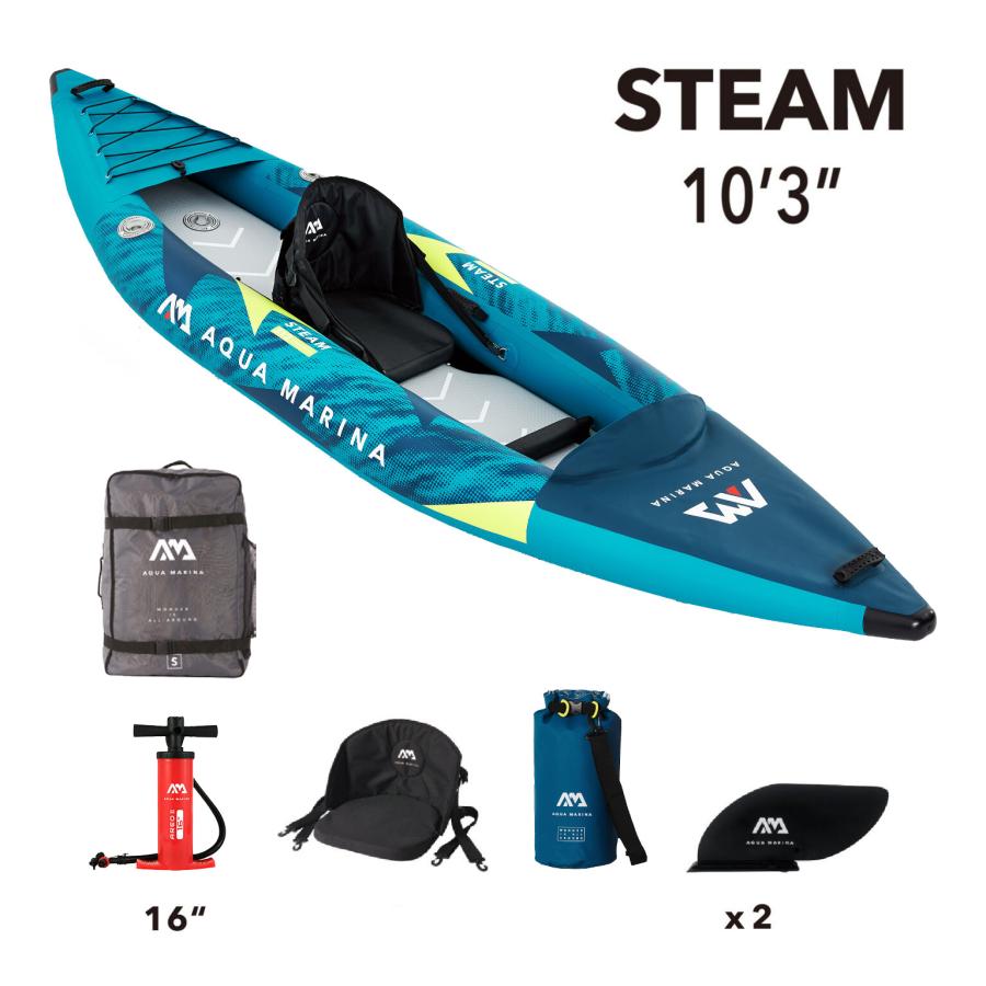 Įpūsti kajakai Aqua Marina Steam 312x80 cm ST-312