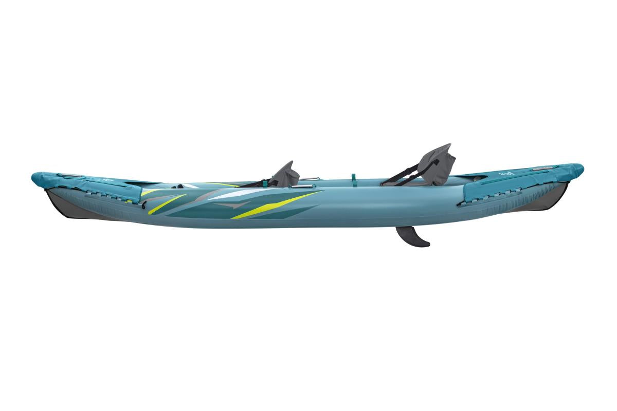 Dviejų vietų pripučiamasis kajakas Bestway Waypoint Elite X2, 382x101x35 cm, 65167