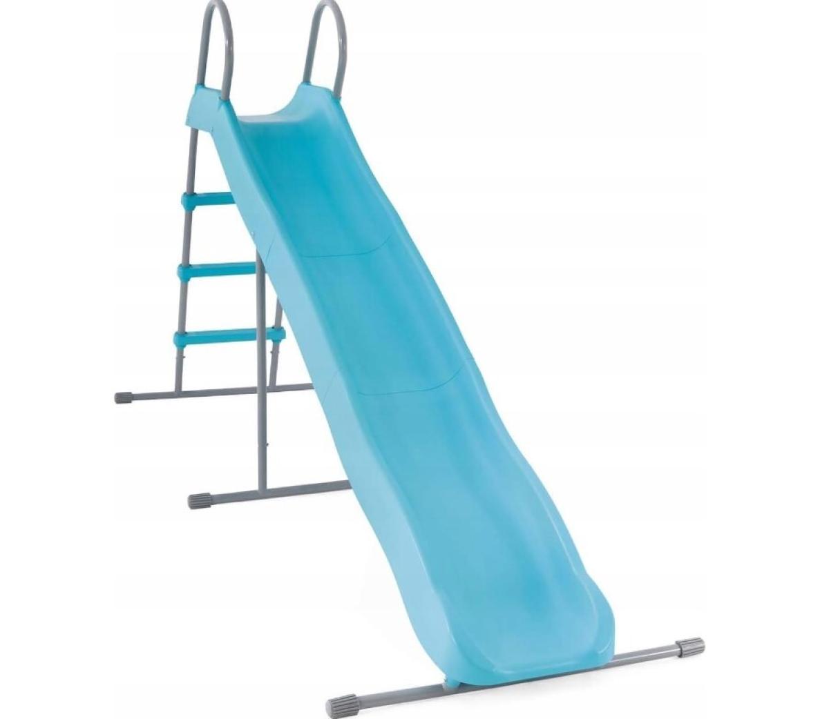 Slidinėjimo kalva Intex 2,44 m, aukštis 1,47 m, šviesiai mėlyna