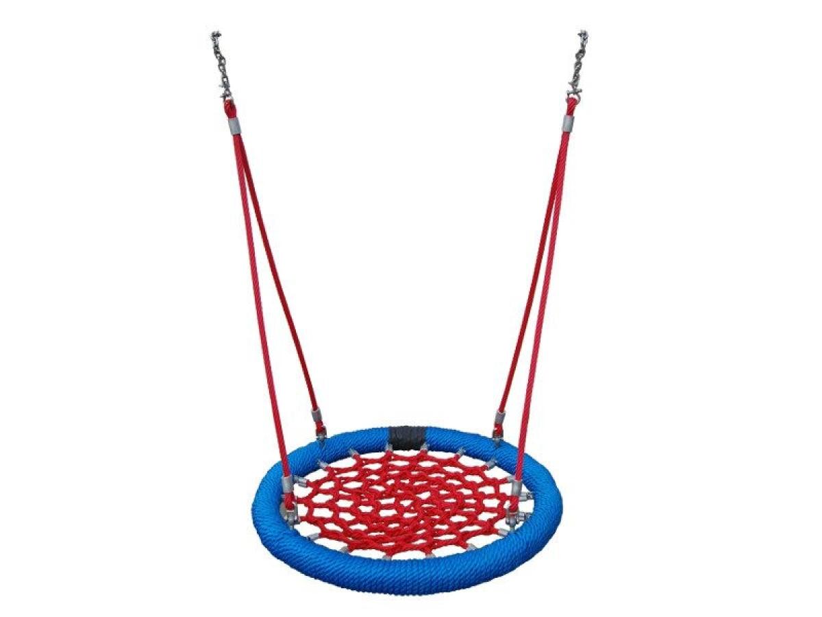 Swing Storks nest NEST-PRO, Ø 120 cm, mėlynas-raudonas