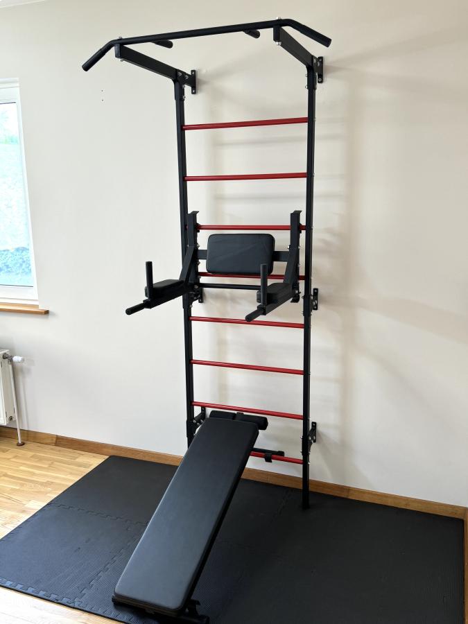 Sportinis kompleksas STRONG-1 Raudonas-Juodas