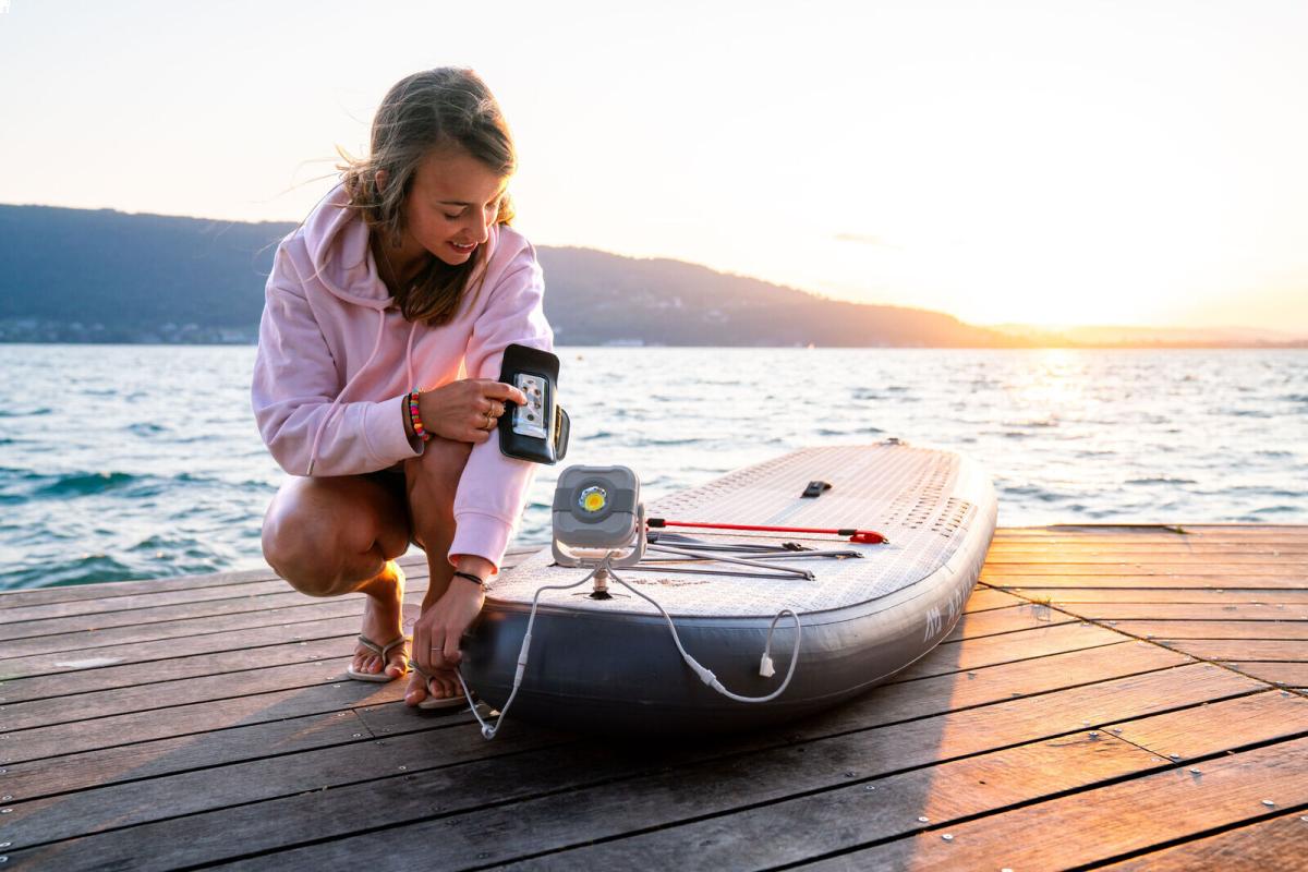 SUP plokštė Aqua Marina GLOW 315x79x15 cm BT-24GL