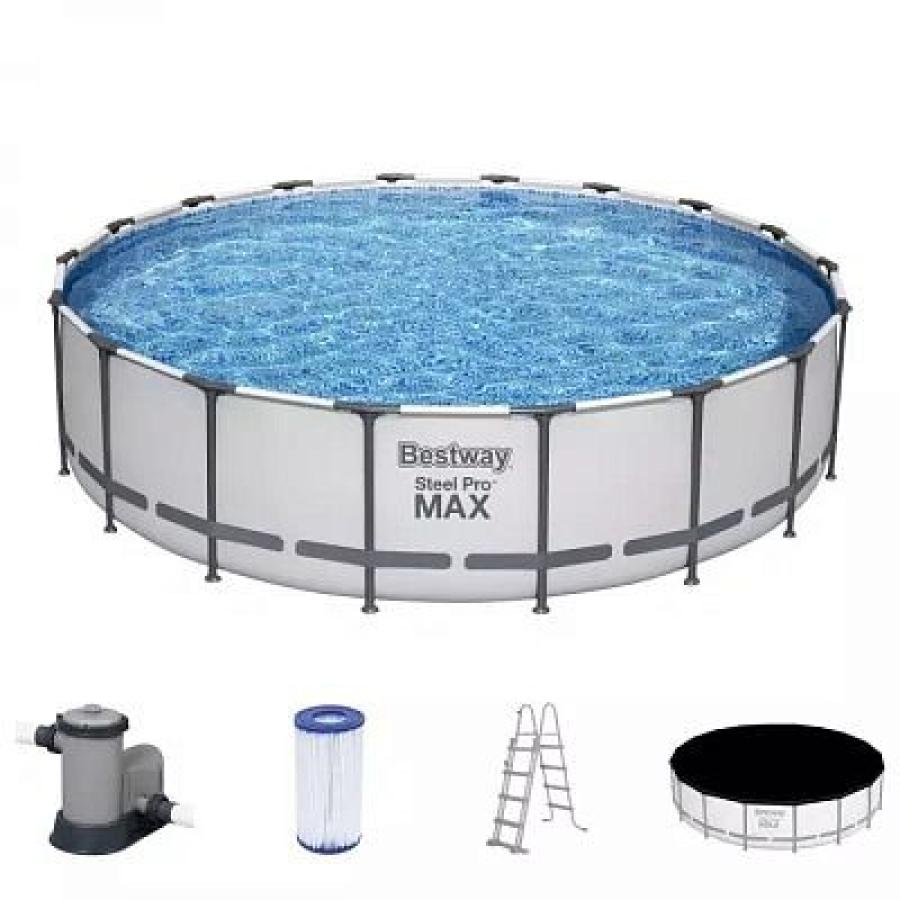 Bestway Steel Pro Max 549x122 cm rinkinys su filtro siurbliu ir priedomis (56462)
