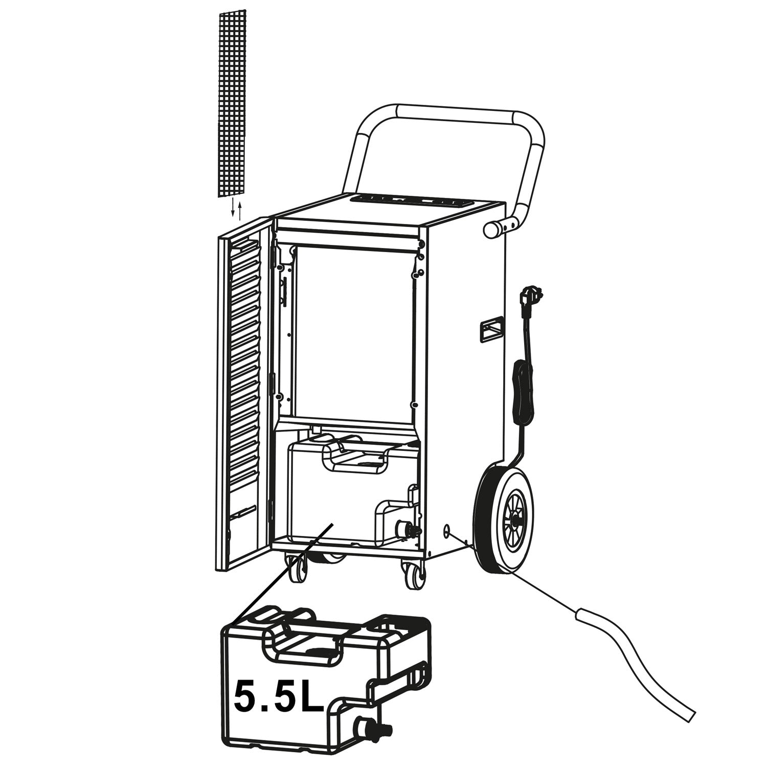 Pramonės oro džiovintuvas 70l/24h Humberg HM-482