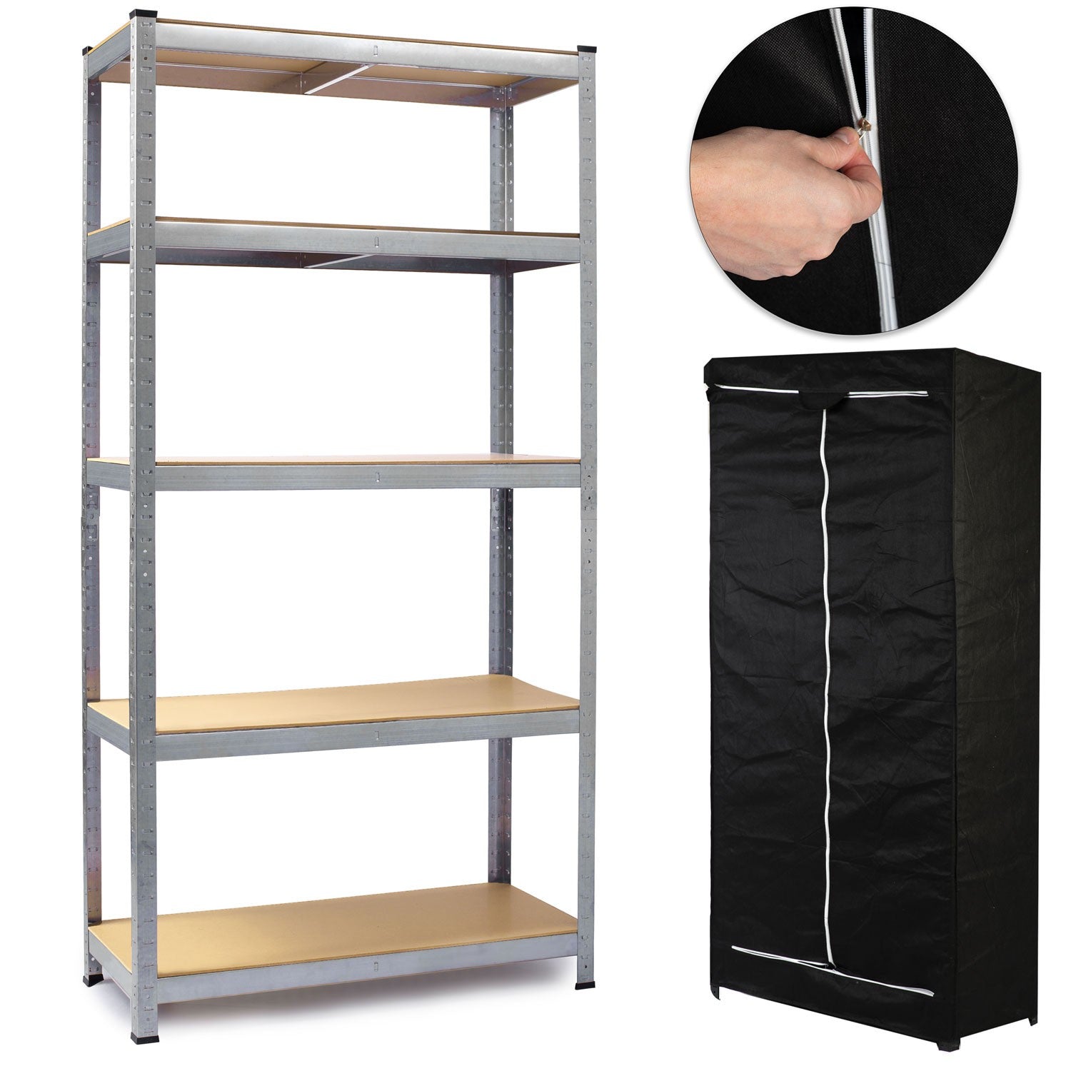 180 x 90 x 40 cm metalinė sandėlio lentelė Humberg HR-812 + dangtelis nemokamai