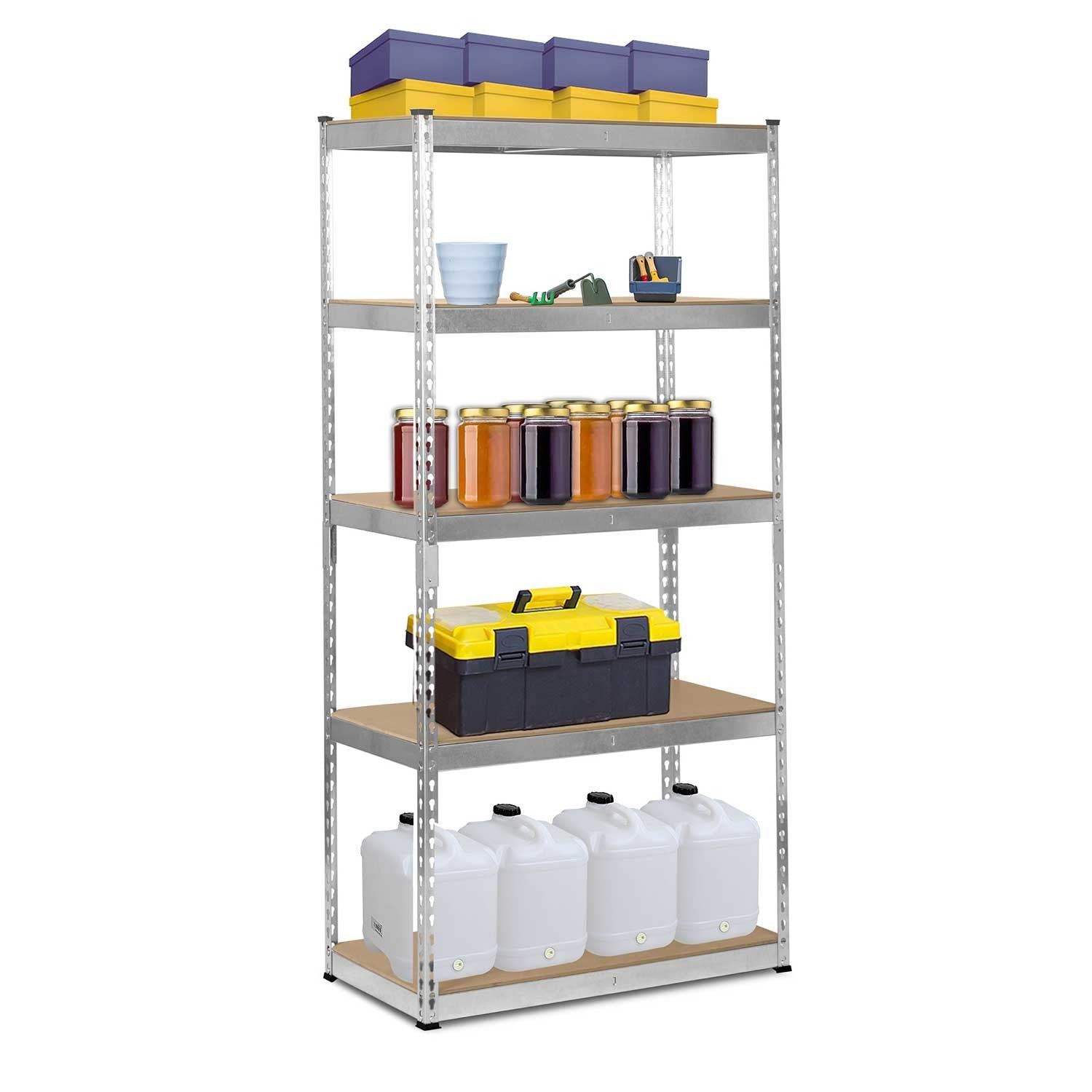 Metalinė sandėlio lentelė 183 x 90 x 45 cm Humberg HR-700 sidabro