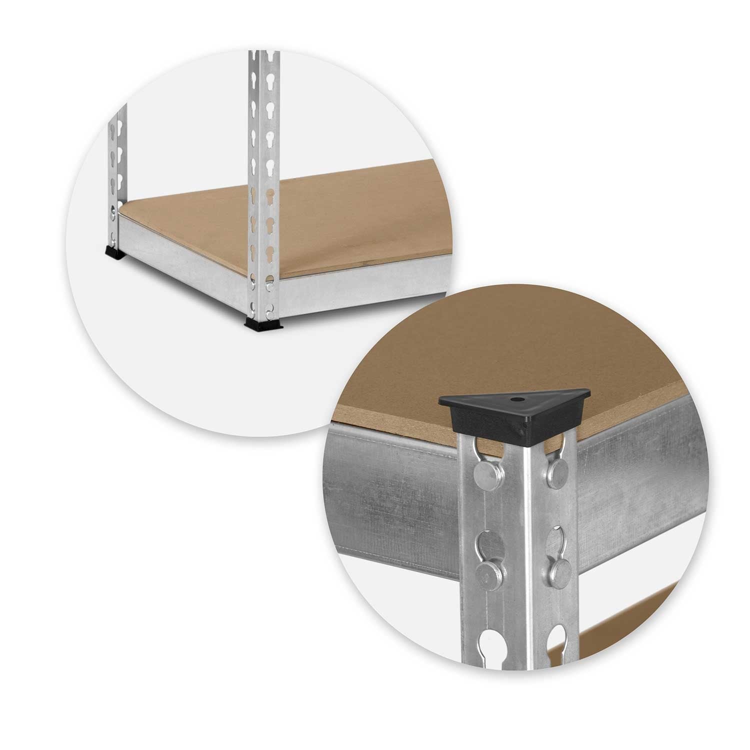 Metalinė sandėlio lentelė 183 x 90 x 45 cm Humberg HR-700 sidabro