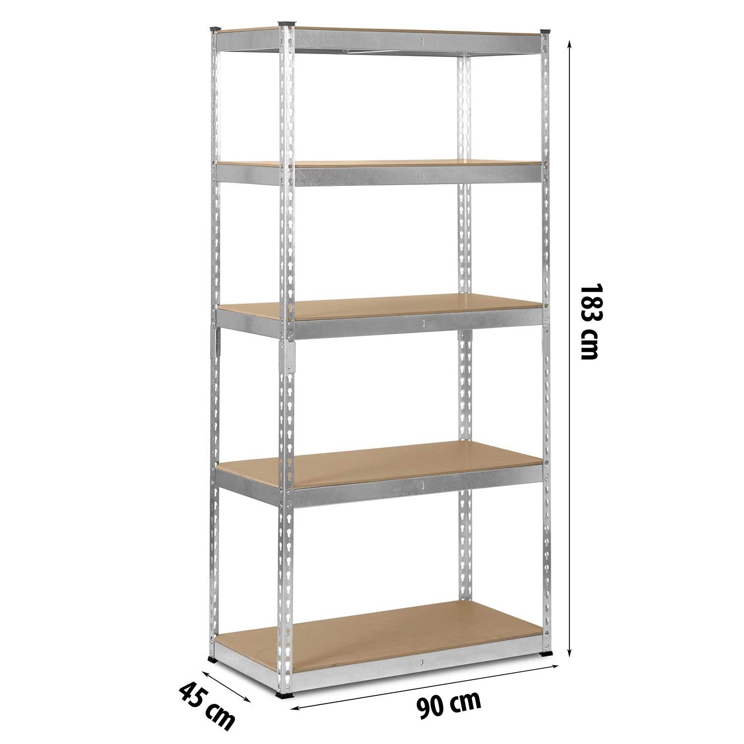 Metalinė sandėlio lentelė 183 x 90 x 45 cm Humberg HR-700 sidabro