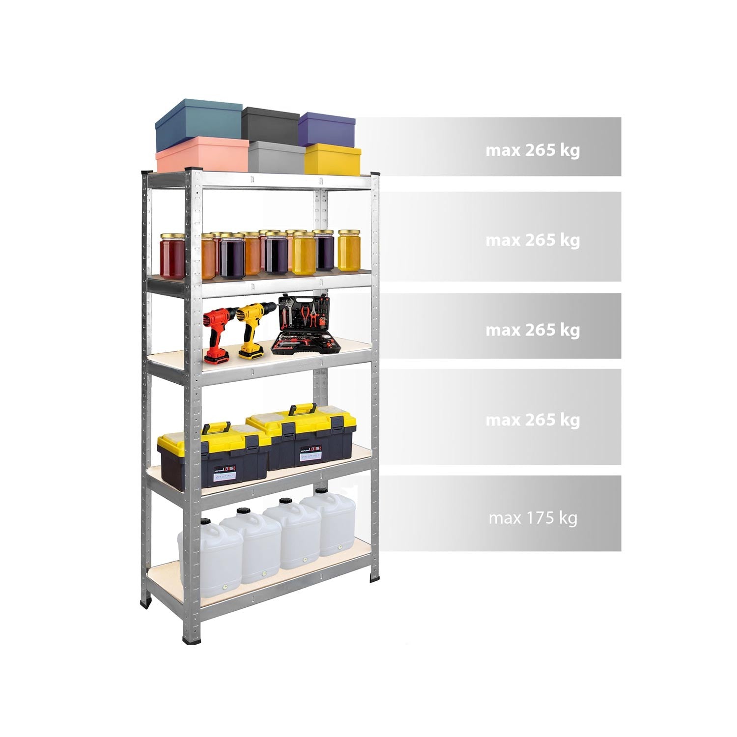Metalinė sandėlio lentelė 205 x 120 x 45 Humberg 4850