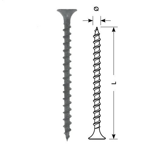Sraigtas STARFIX gipsas-medis 3.5x35/F (juodas, 200vnt)