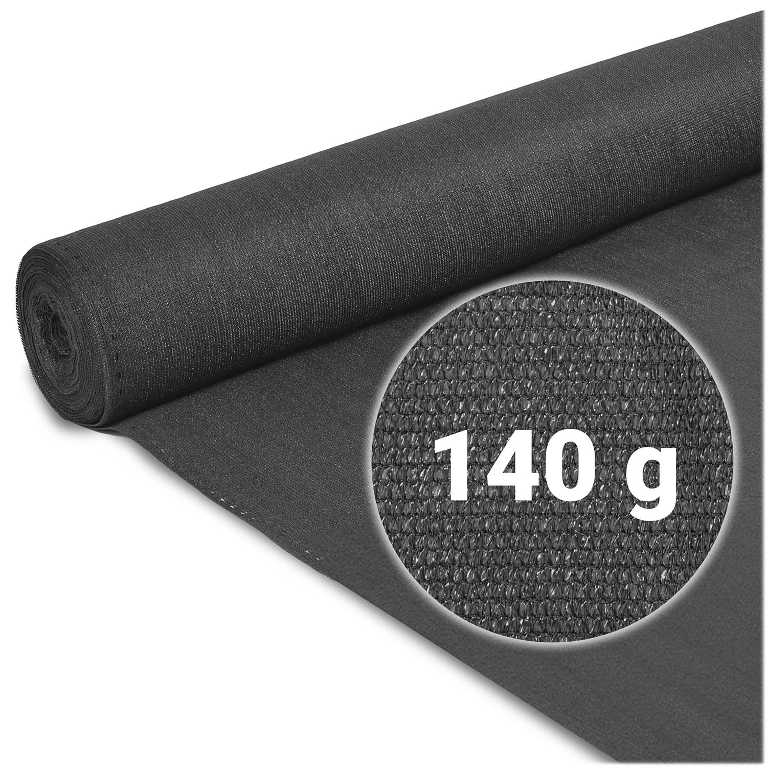 1,5x25 m 140 g/m2 + 50 pilkojo juostos