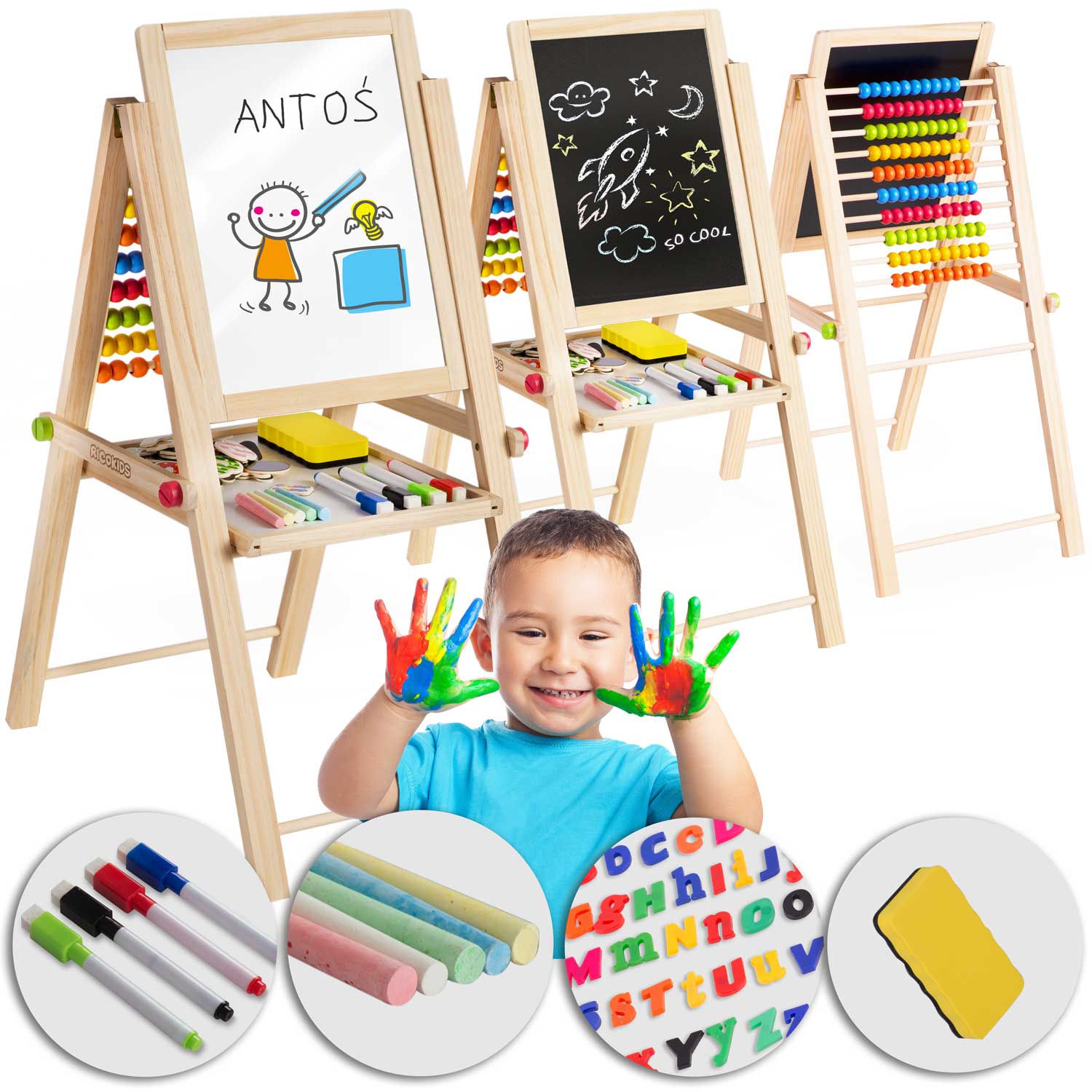 Ricokids magnetinė kreidinė lentelė