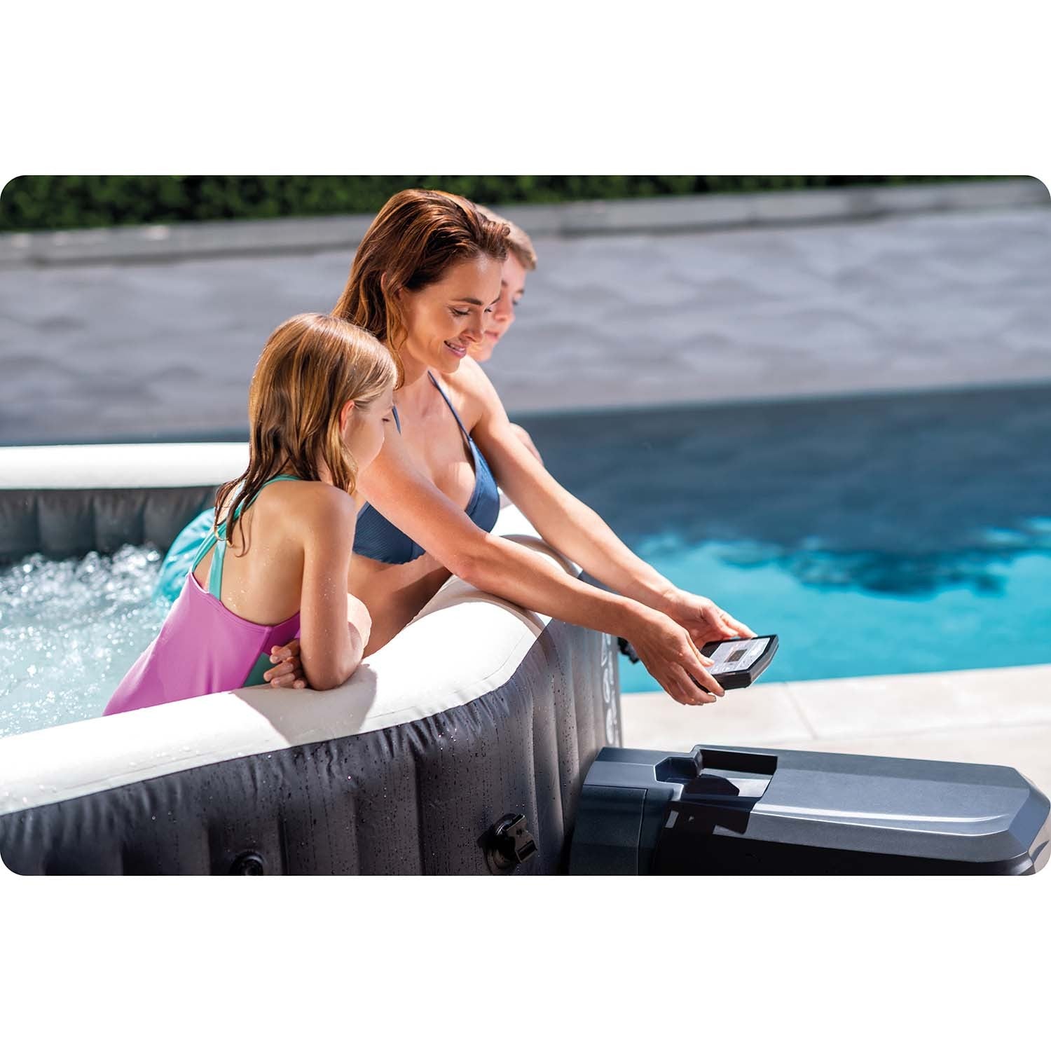 4 asmenų INTEX 28458 džiovinamieji hidromasažo SPA