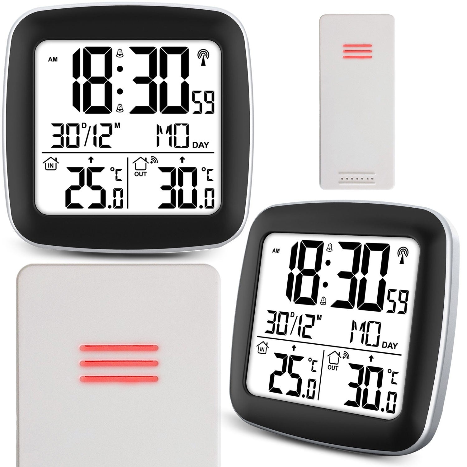 Meteorologinė stotis su sidabro ekranu BD-903