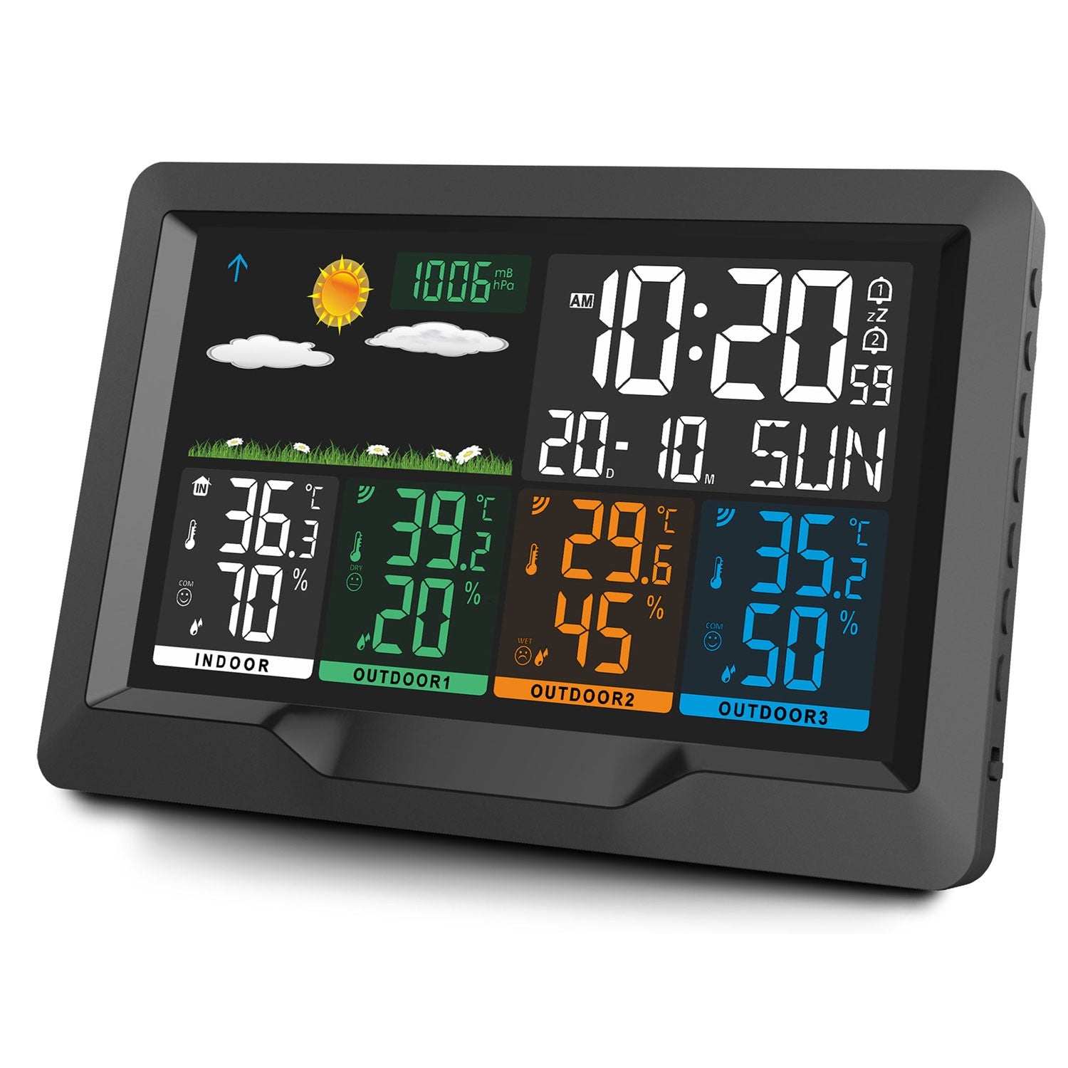 Meteorologinė stotis su juodu BD-904 ekranu