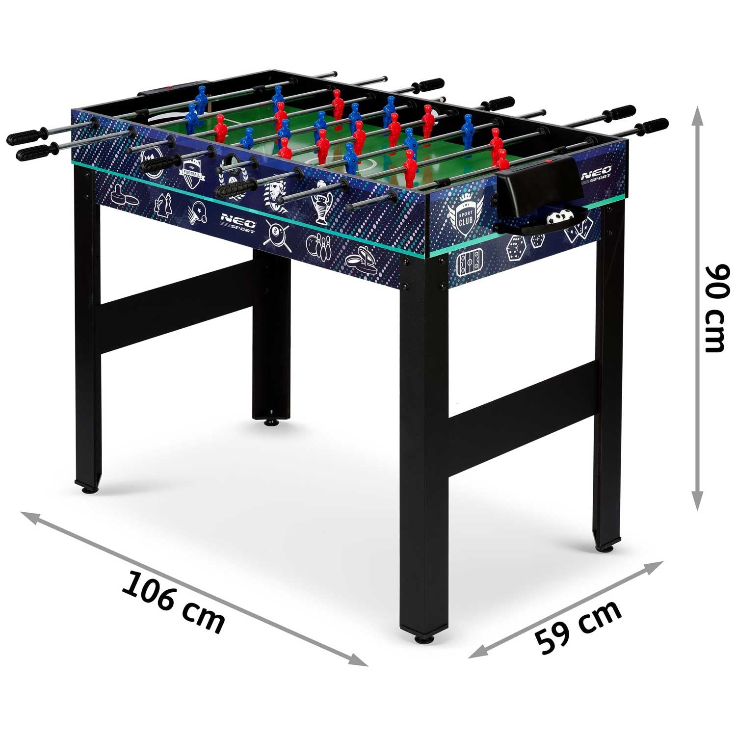12v1 106x59x90 cm NS-801 žaidimų stalas